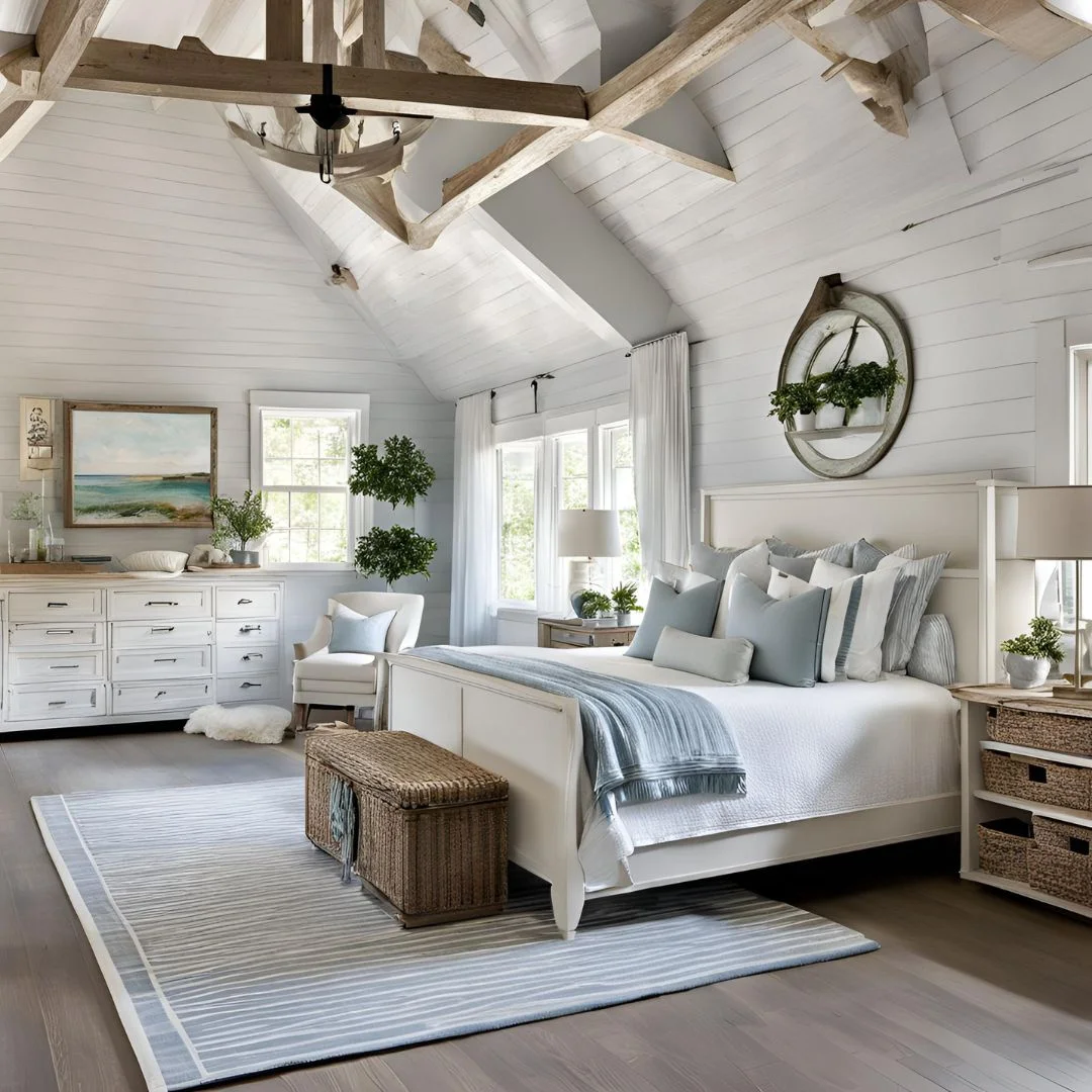 Coastal Farmhouse Bedroom Ideas