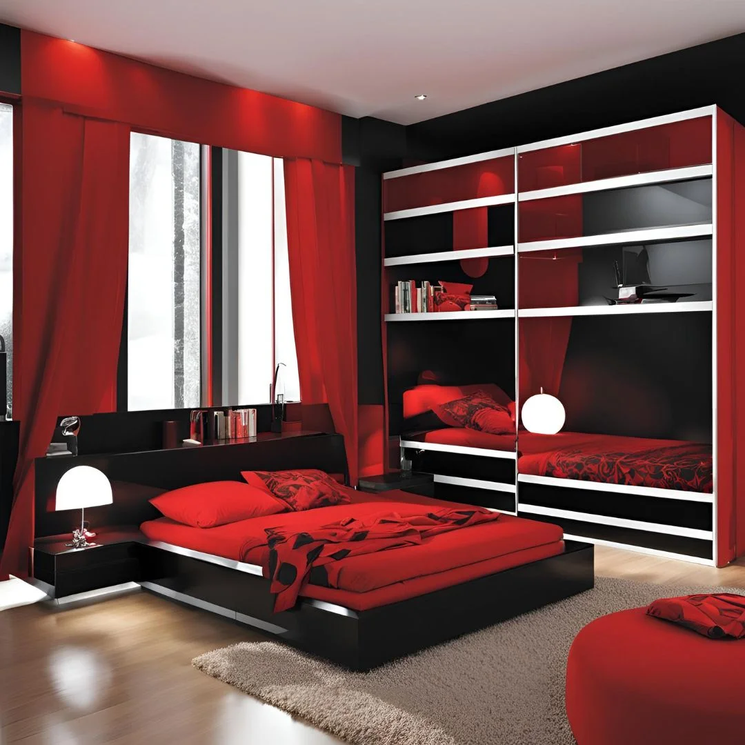 Red and Black Bedroom Ideas