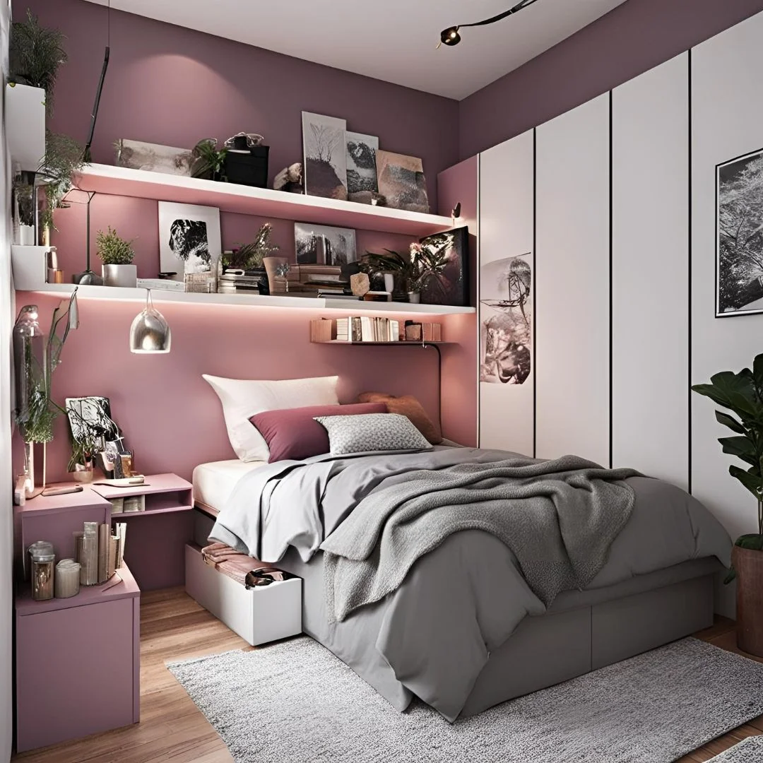 Small Trendy Teen Bedroom