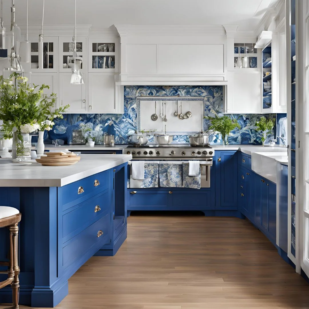 Blue and White Kitchen Ideas