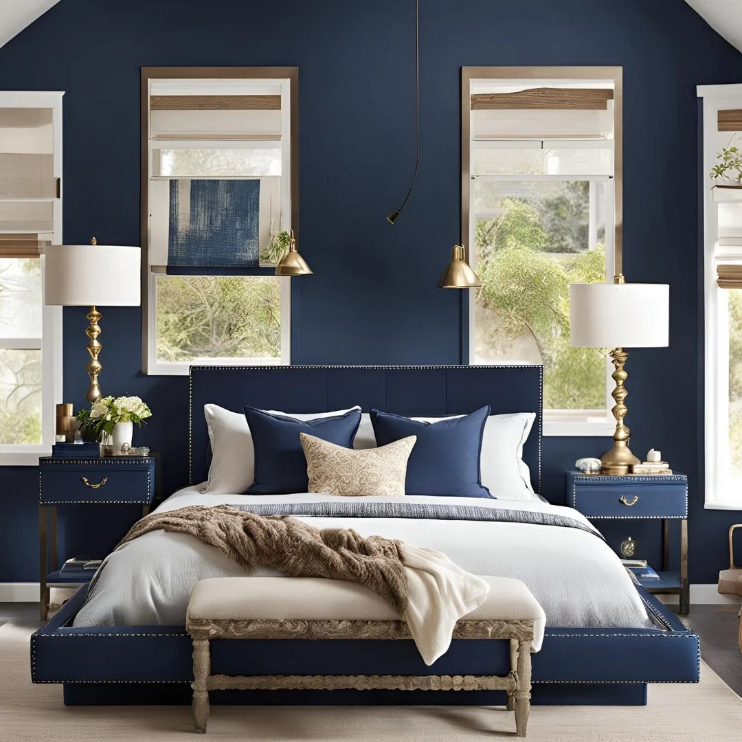 Navy Bedroom Ideas for Couples