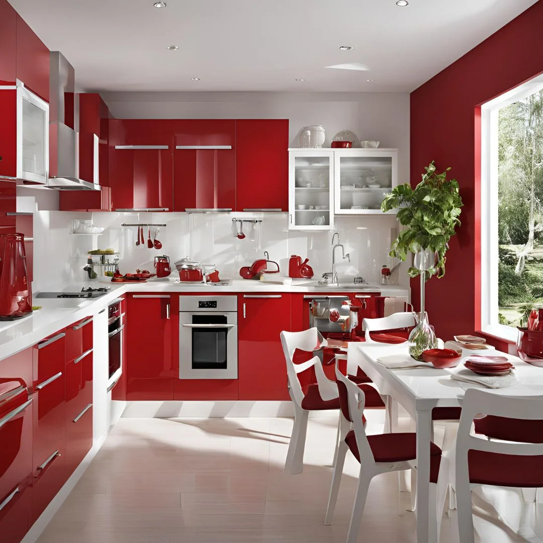 Red and White Kitchen Ideas